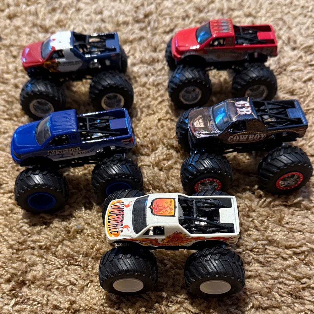Monster Trucks- Destroyer, Cyclops, Martial Law, Cowboy, Clydesdale